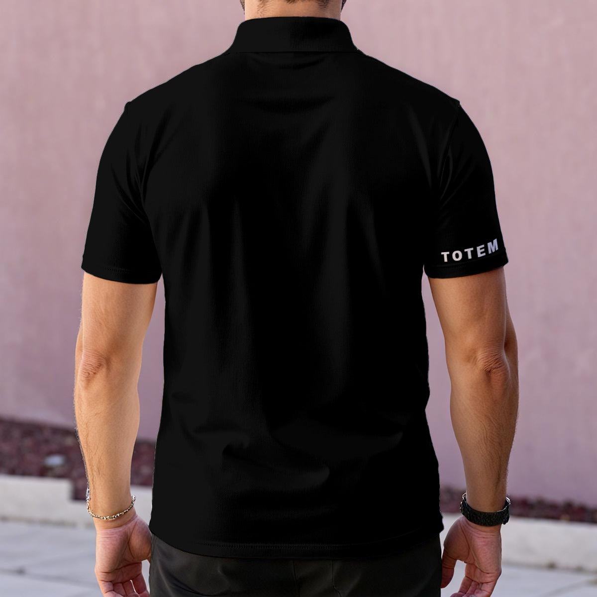 All-Over Print Men's Polo Collar Jersey Shield